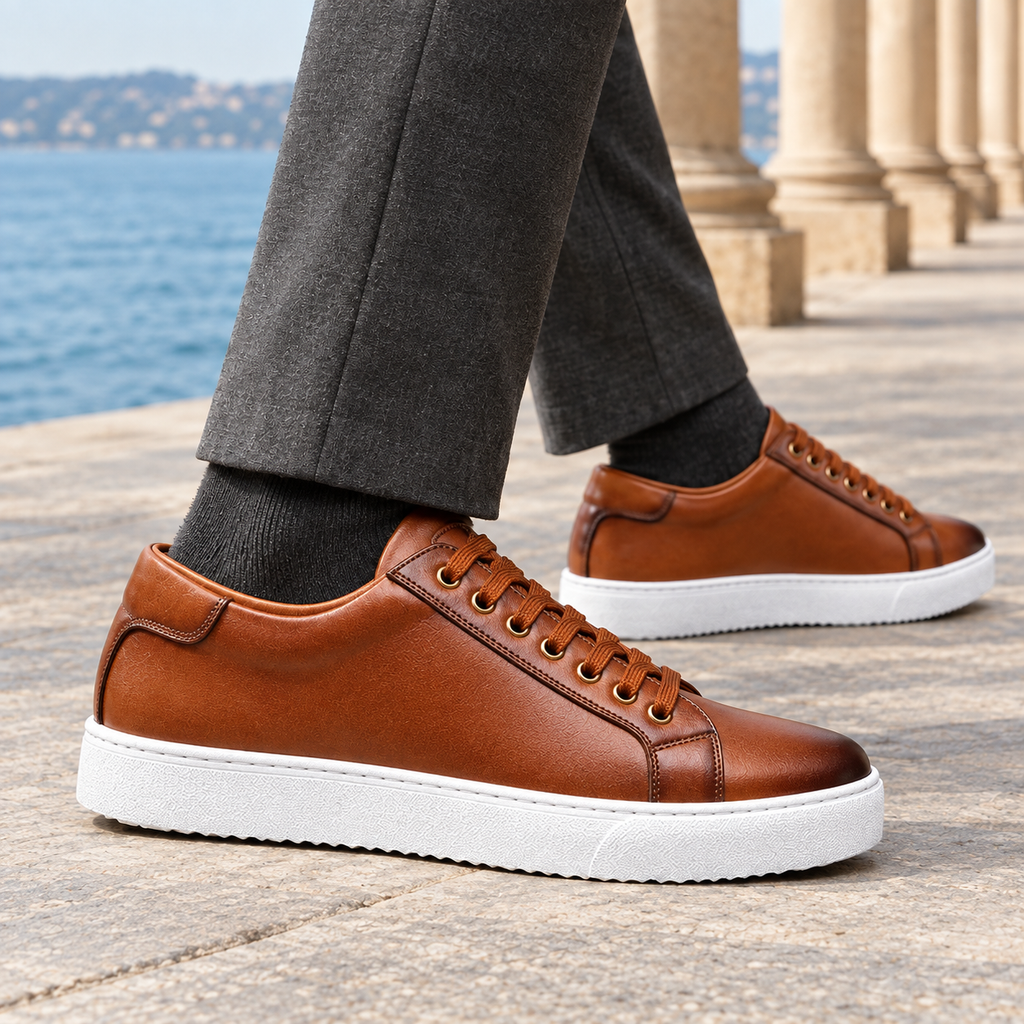 Gallarate Platform Sneakers - Lead Product Detail