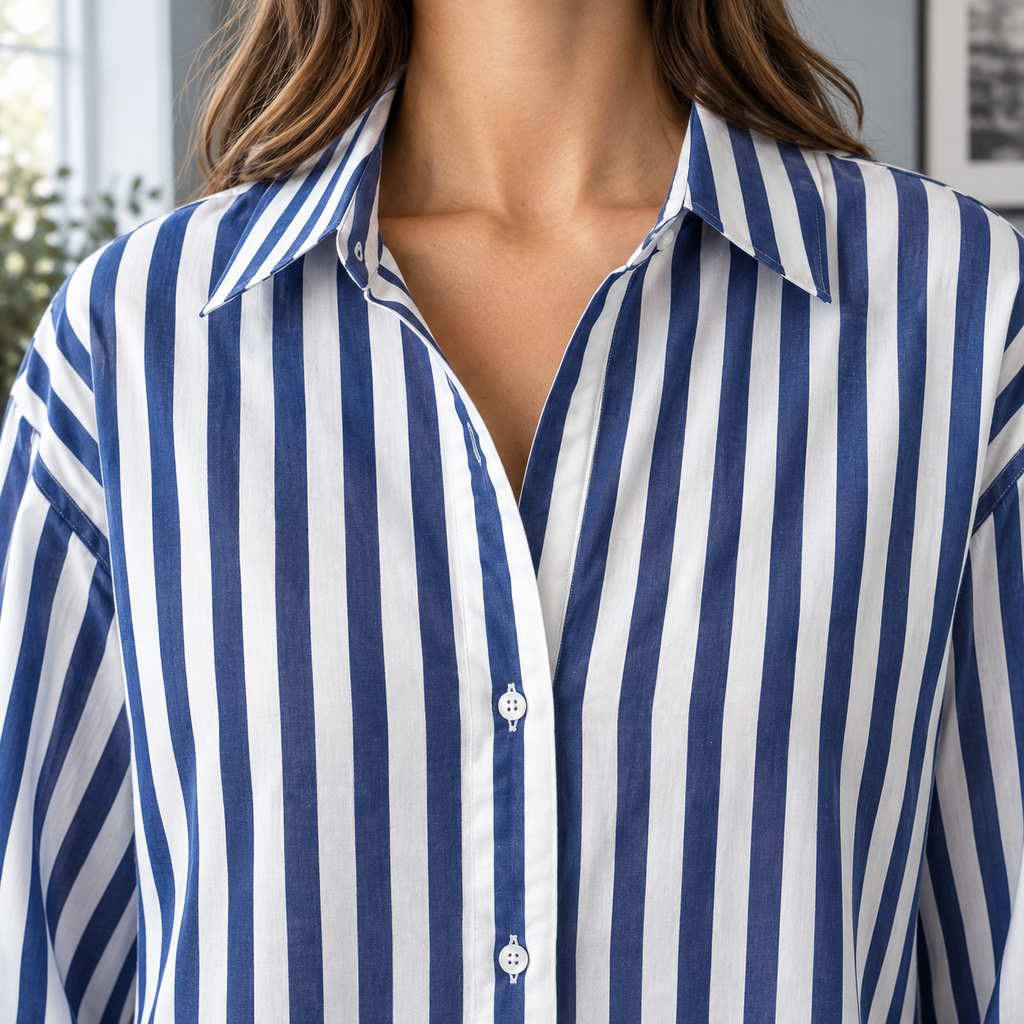 Iris Striped Shirt - Lead Product Detail
