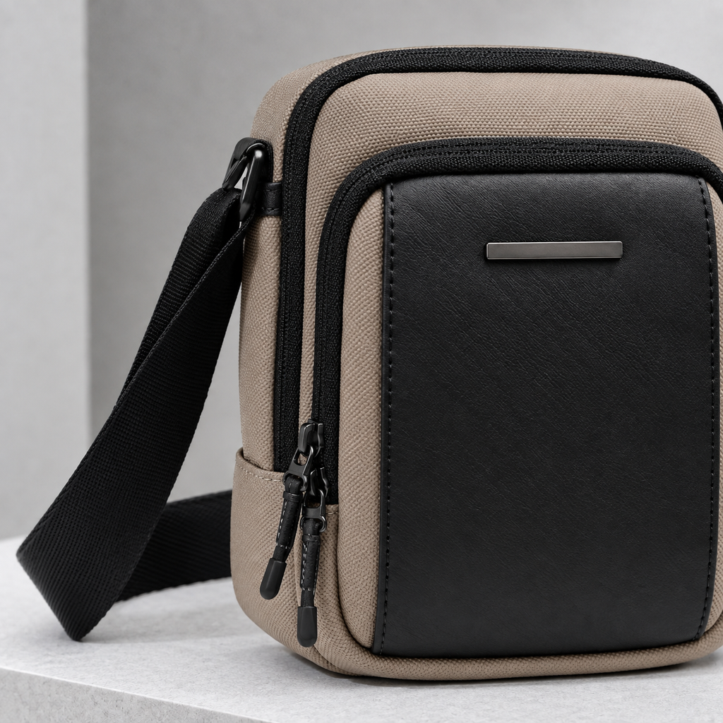 Argentieri Compact Crossbody Bag - Lead Product Detail