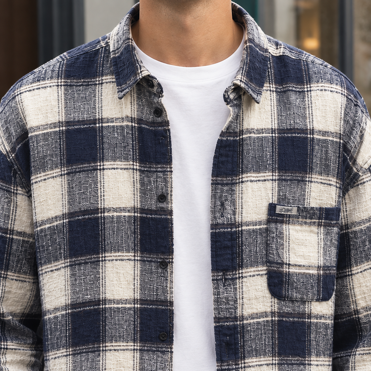 Lewis Plaid Overshirt - Lead Product Detail