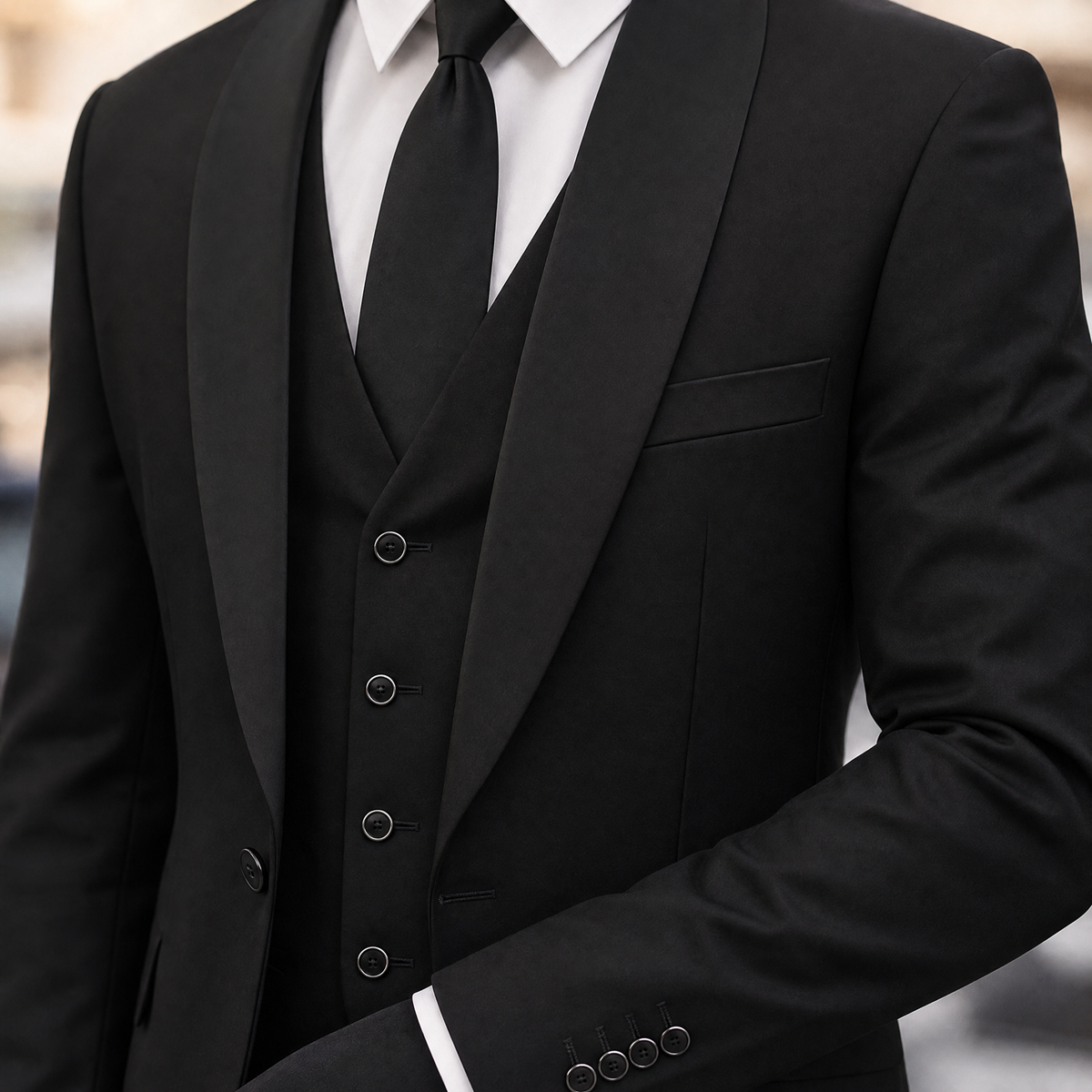 Bastien Three Piece Suit - Lead Product Detail