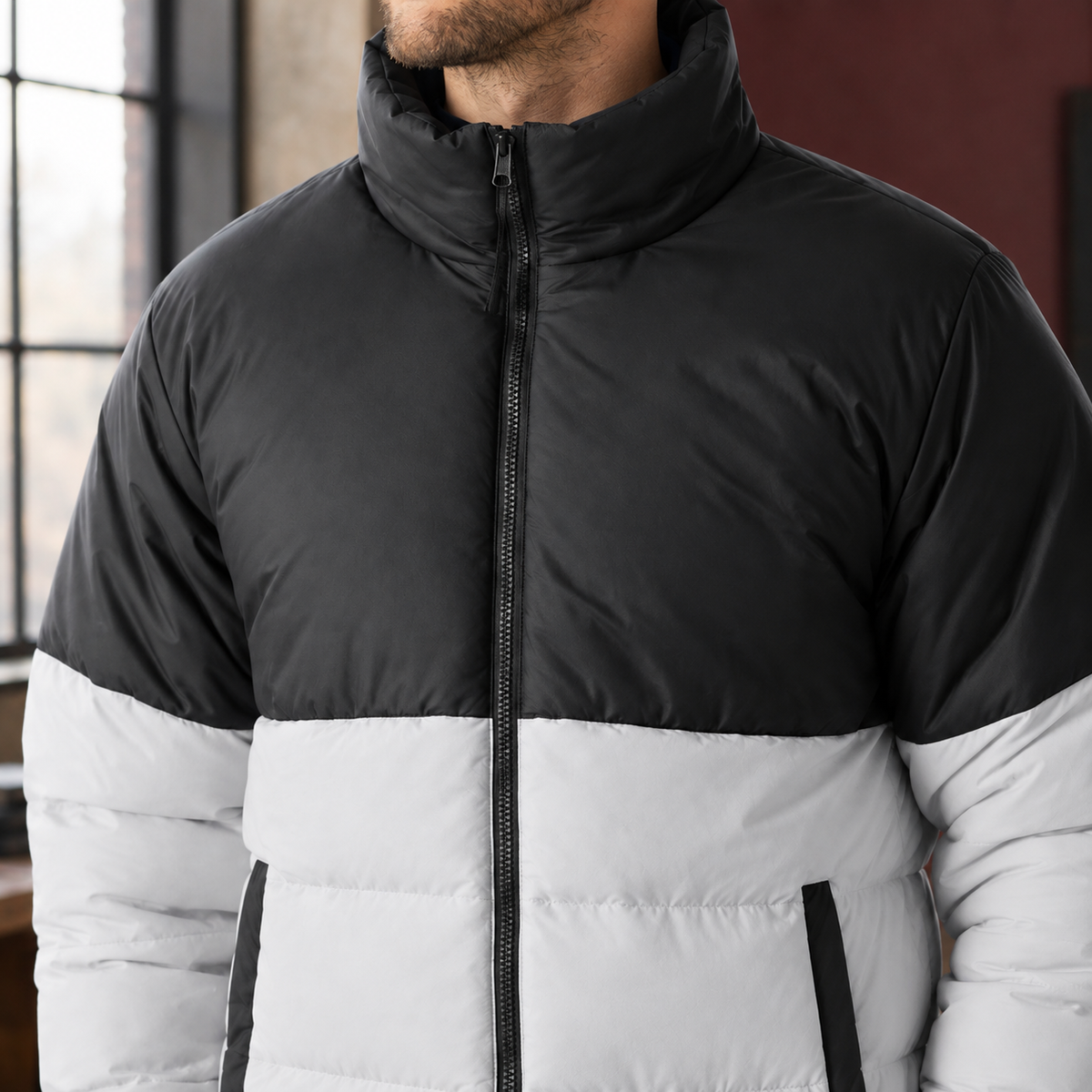 Romano Colorblock Jacket - Lead Product Detail