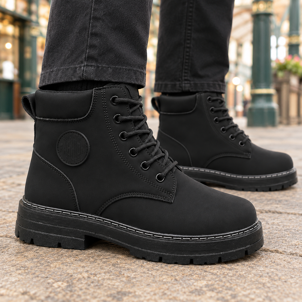 Borghese Lace-Up Boots - Lead Product Detail