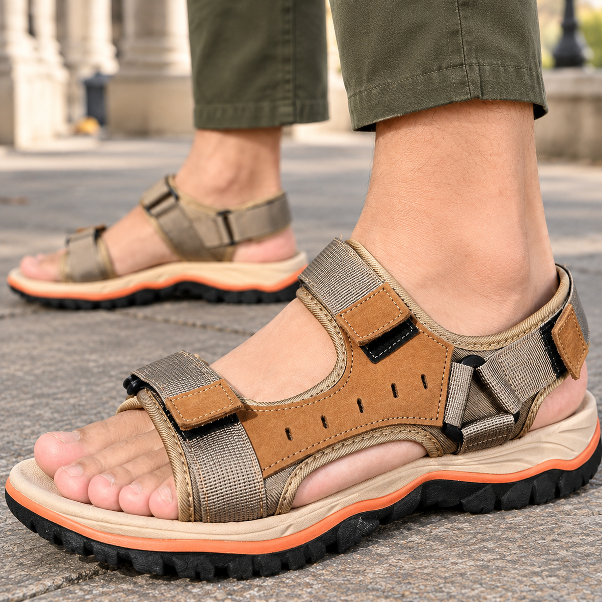 Bonetti Walking Sandals - Lead Product Detail