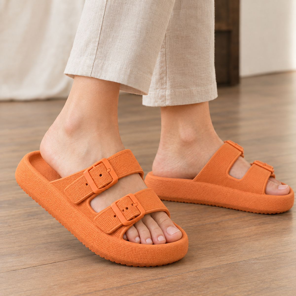 Comacchio Double Buckle Slides - Lead Product Detail