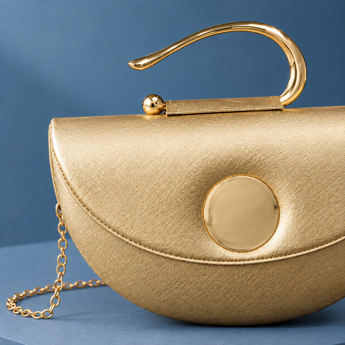 Delano Half Moon Handbag - Lead Product Detail