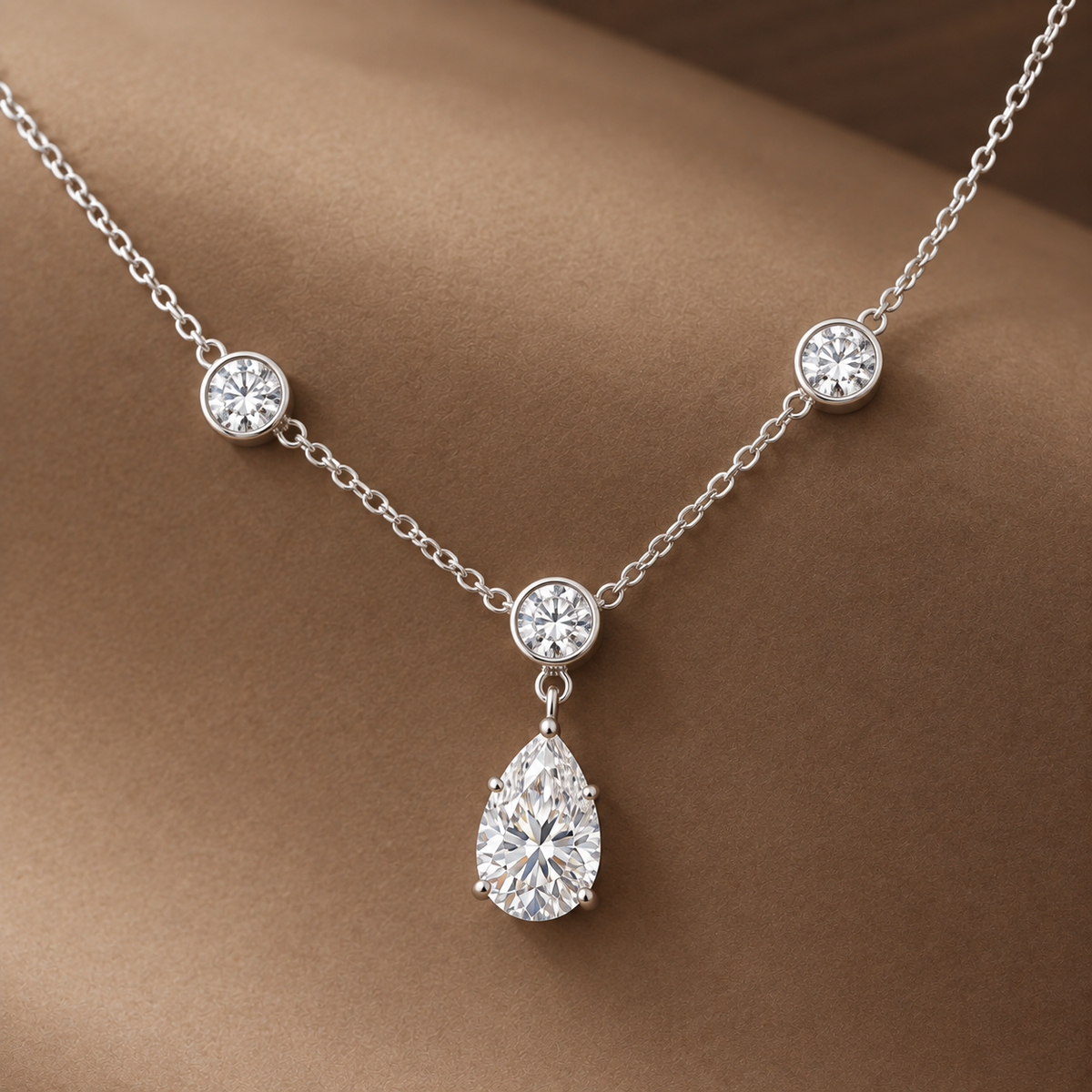 Fenwick Moissanite Necklace - Lead Product Detail
