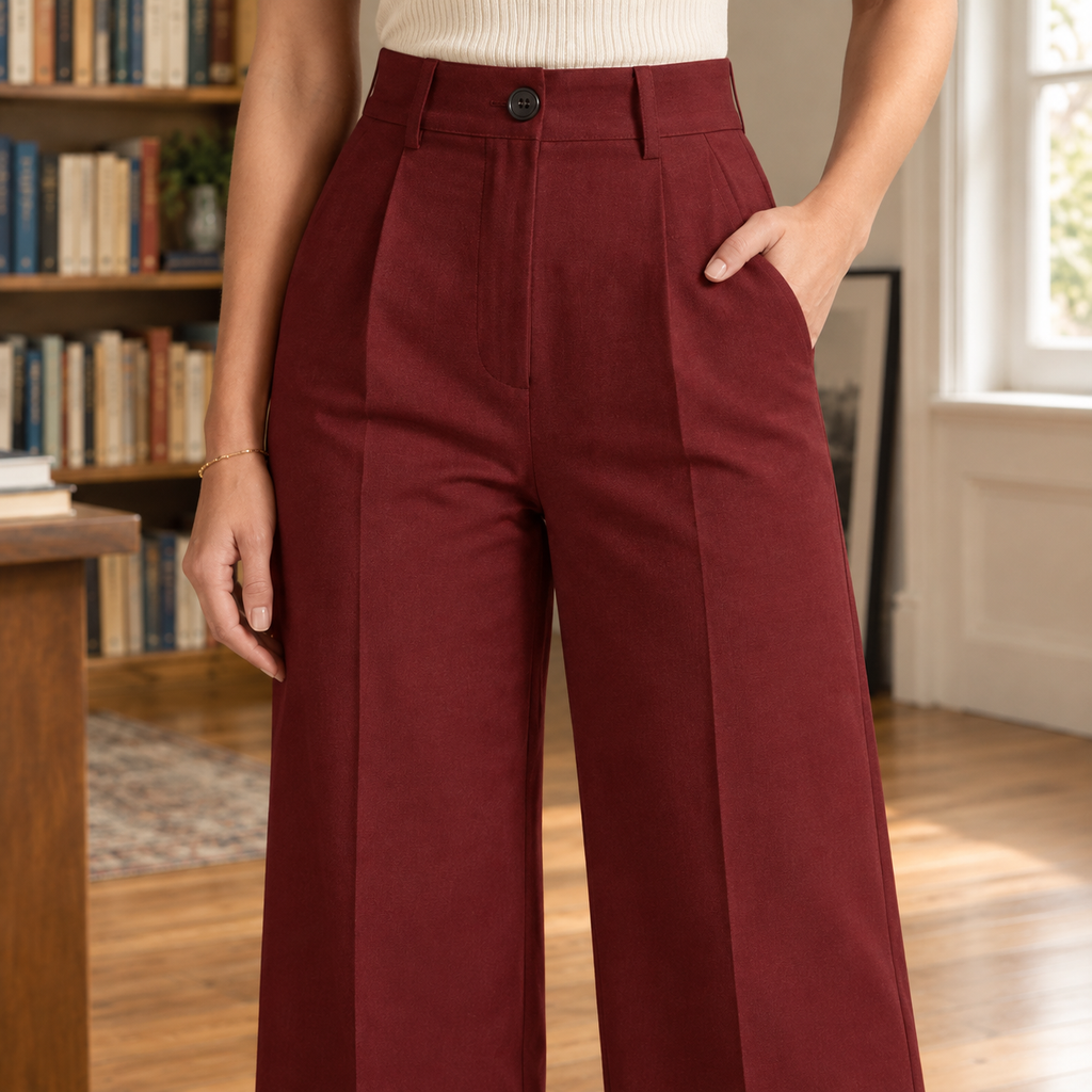 Evadne Wide Leg Pants - Lead Product Detail