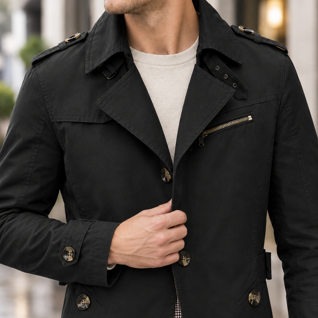 Sullivan Trench Jacket - Lead Product Detail
