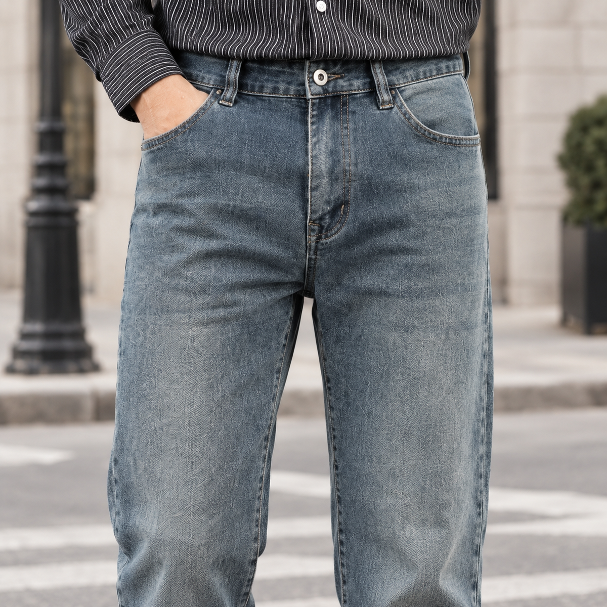 Arend Straight Jeans - Lead Product Detail