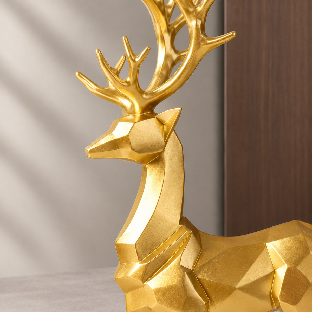 Aurelien Geometric Deer Statues - Lead Product Detail
