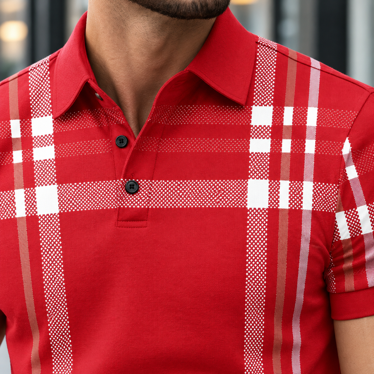 Andrew Plaid Polo - Lead Product Detail
