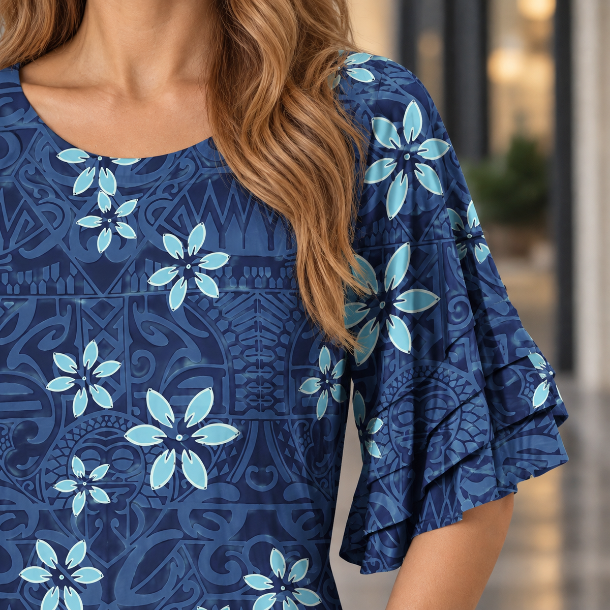 Cordelia Ruffle Sleeve Blouse - Lead Product Detail