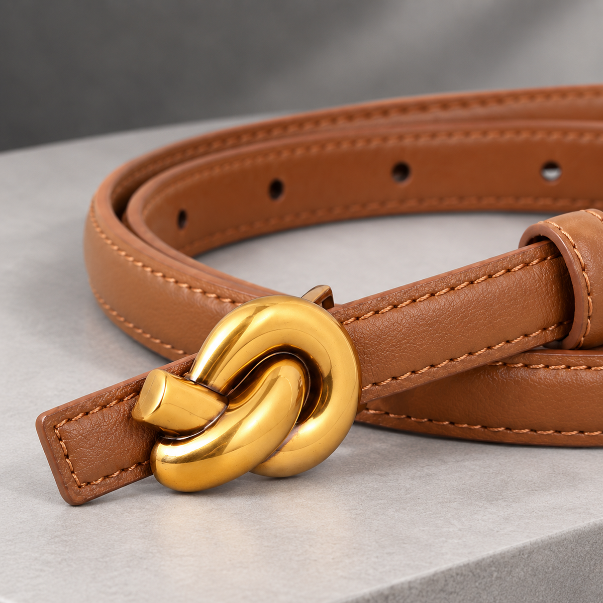 Tolentino Knot Buckle Belt - Lead Product Detail
