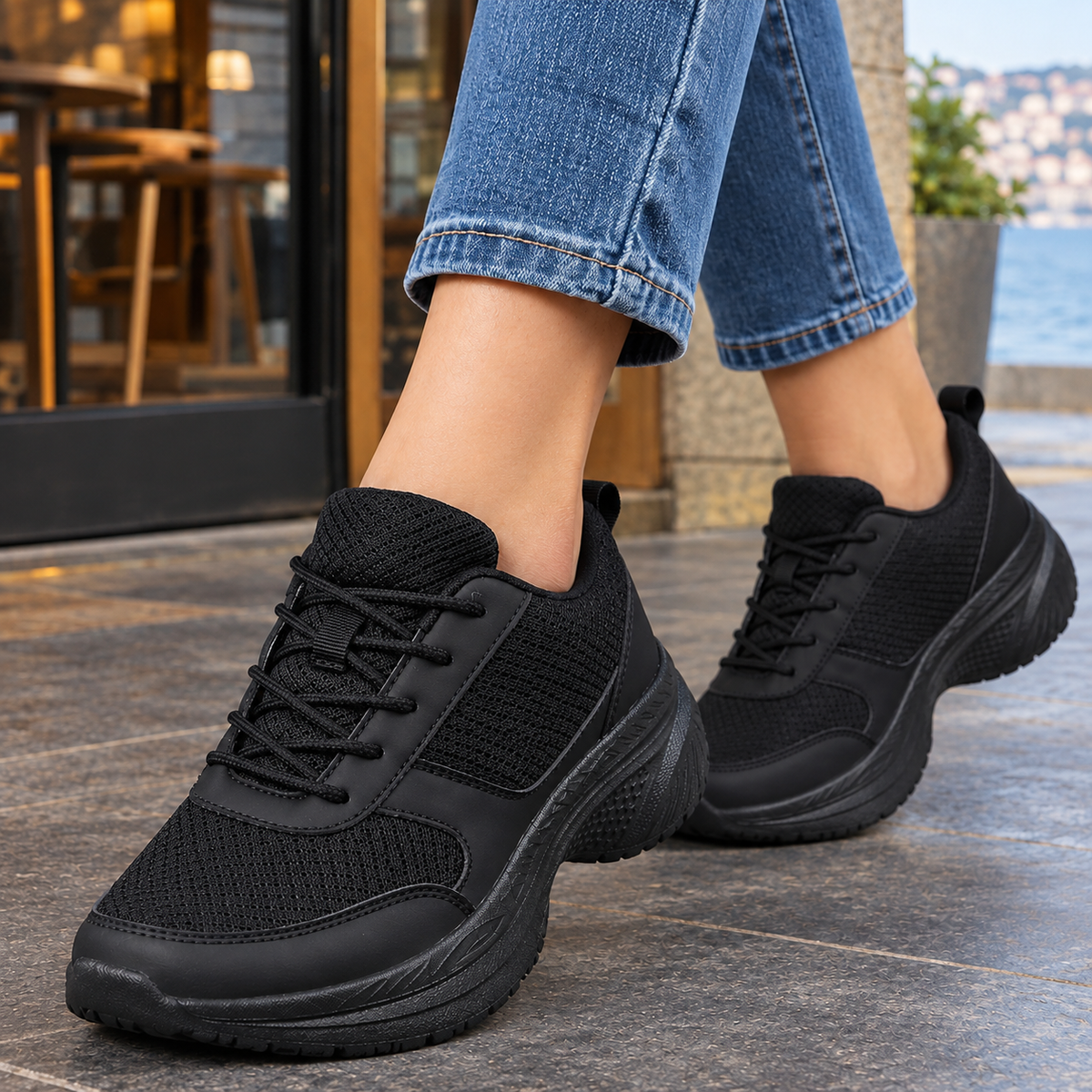 Verona Platform Sneakers - Lead Product Detail