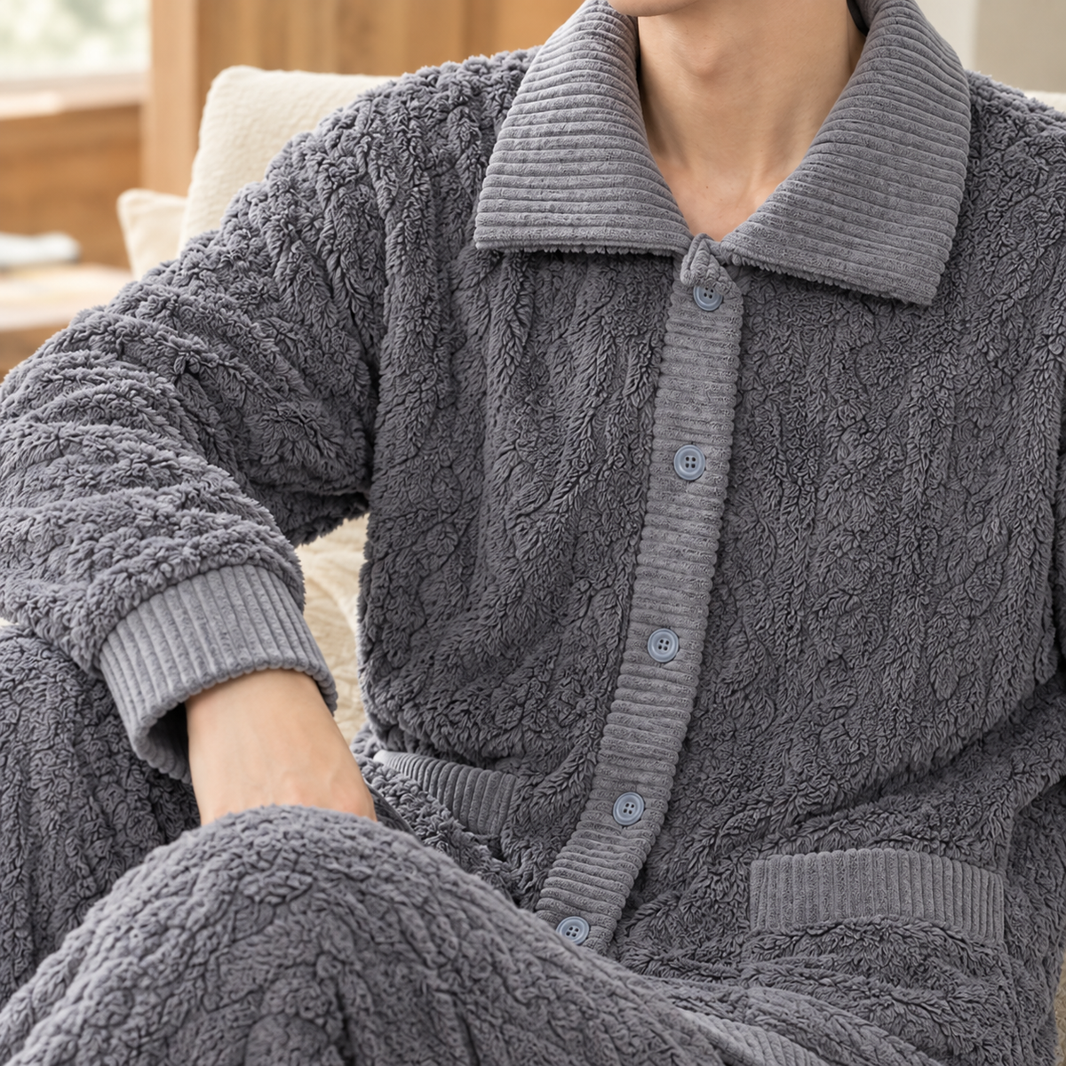 Anders Cable Pajama Set - Lead Product Detail