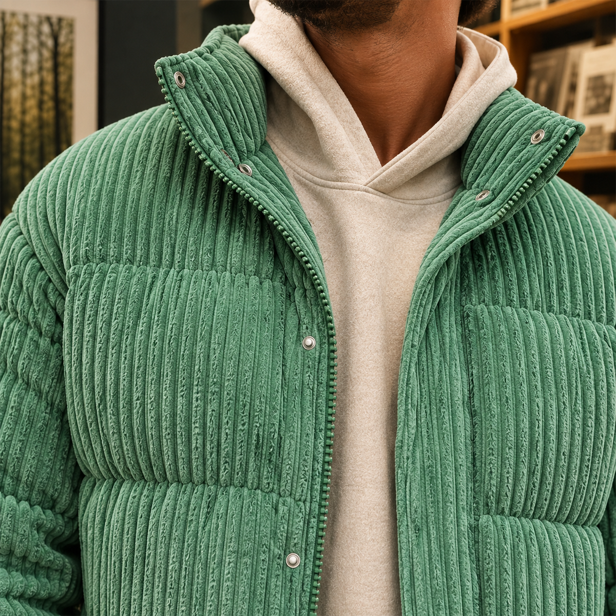 Marco Corduroy Jacket - Lead Product Detail
