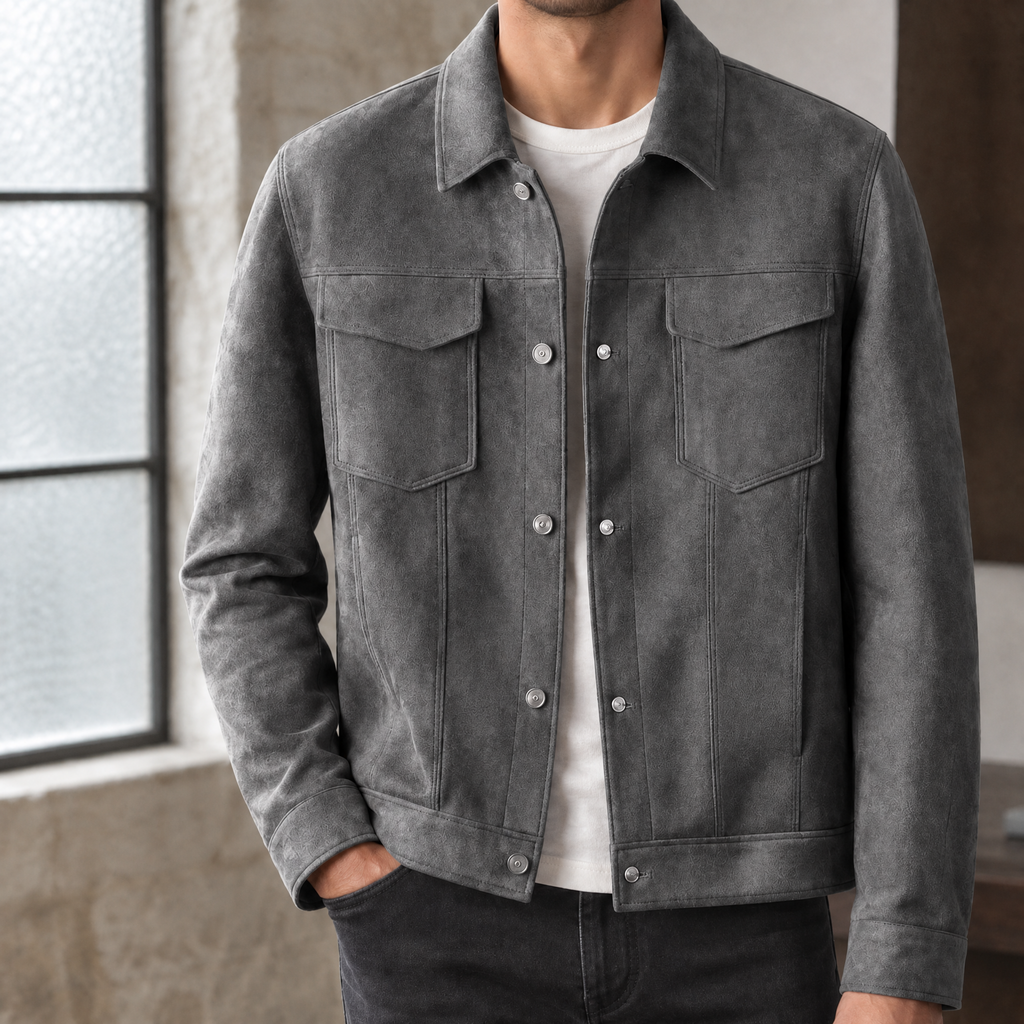 Blake Trucker Jacket - Gray