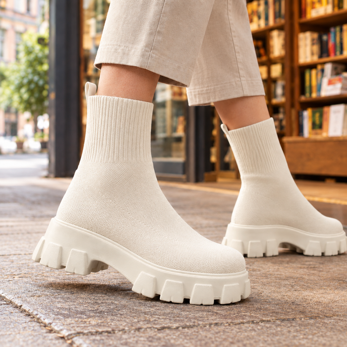 Pignatelli Chunky Boots - White