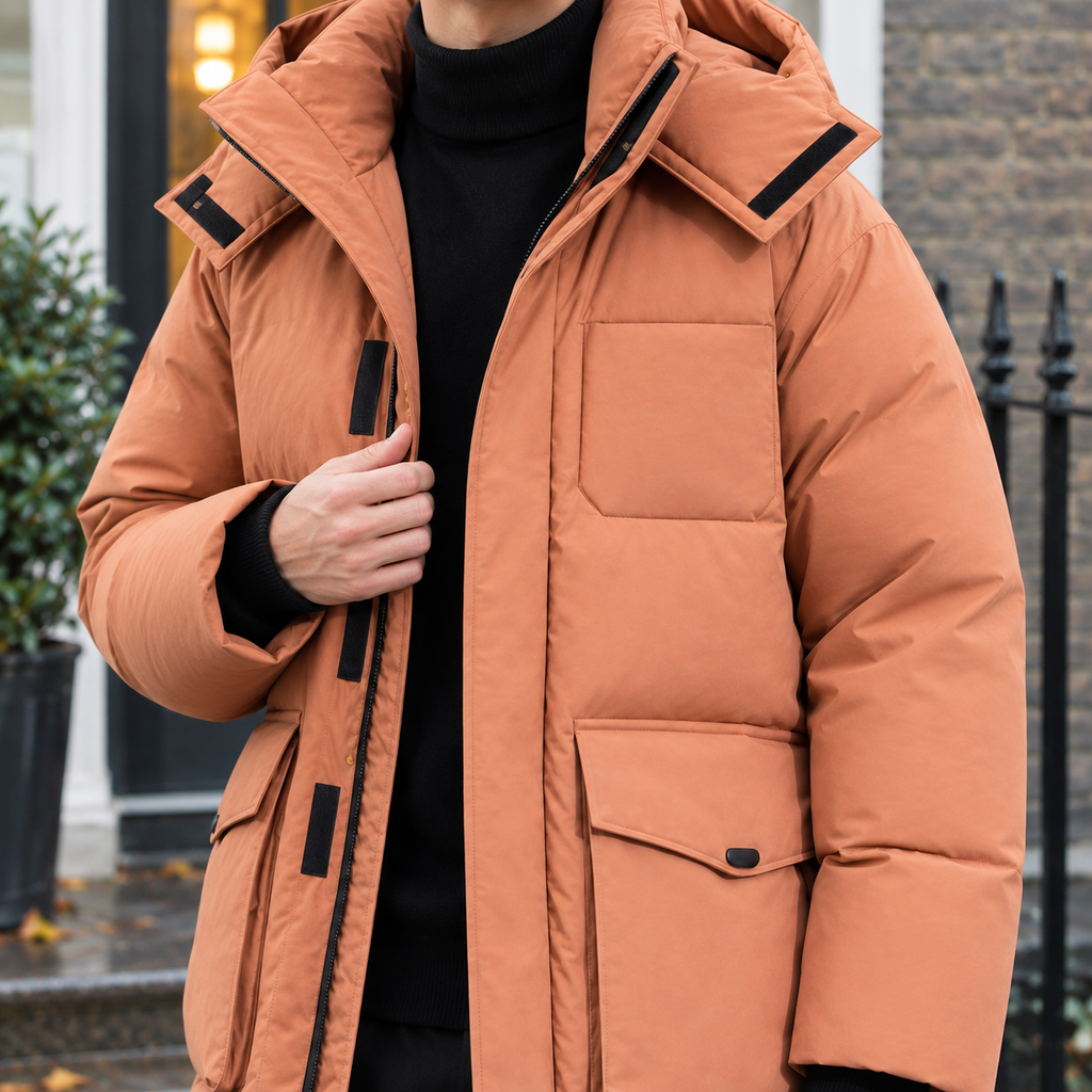 Sterling Utility Puffer Jacket - Scale in Room