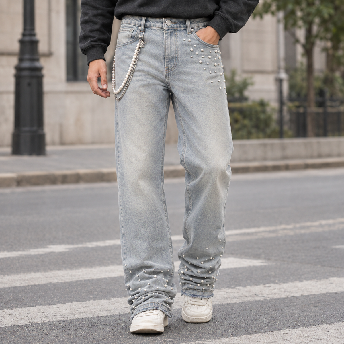 Laurence Straight Jeans - Light Blue