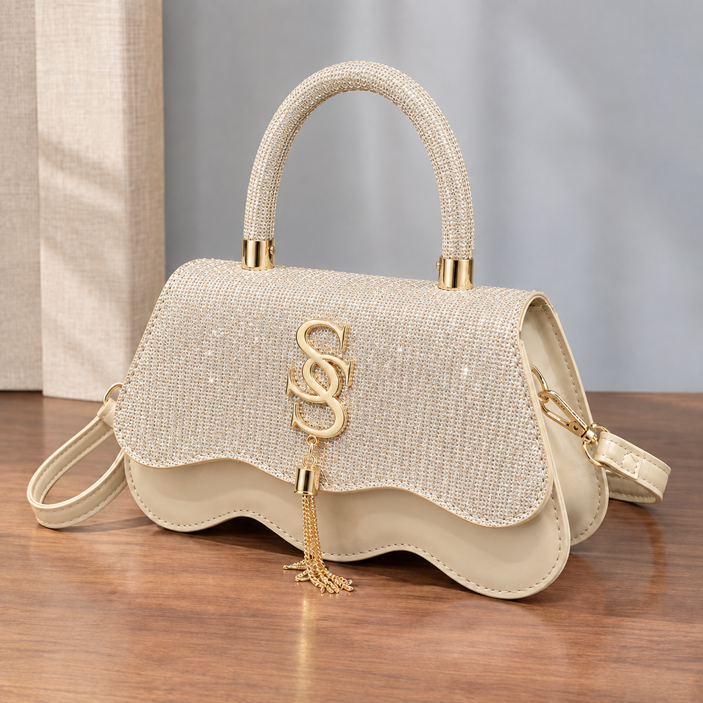 Pisa Sparkle Handbag - Gold 2