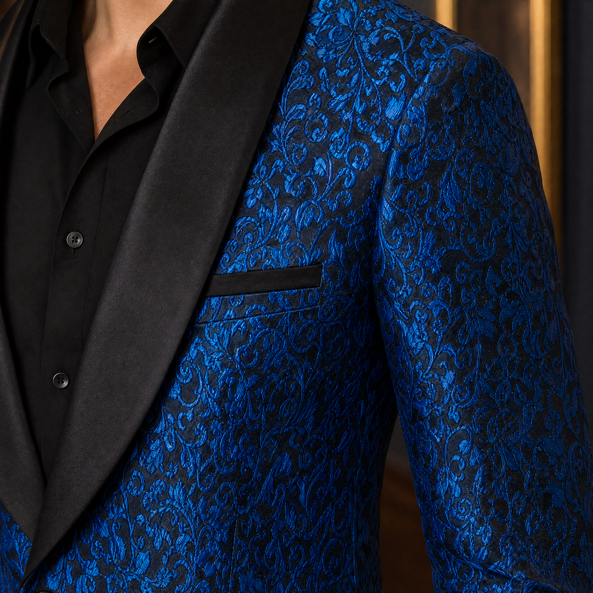 Tristan Jacquard Blazer - Scale in Room