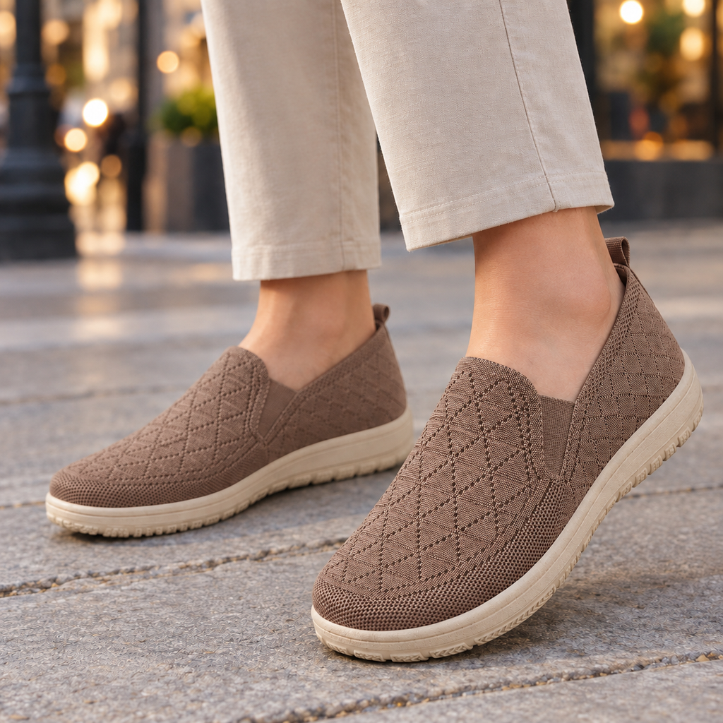 Rinaldi Knit Sneakers - Taupe