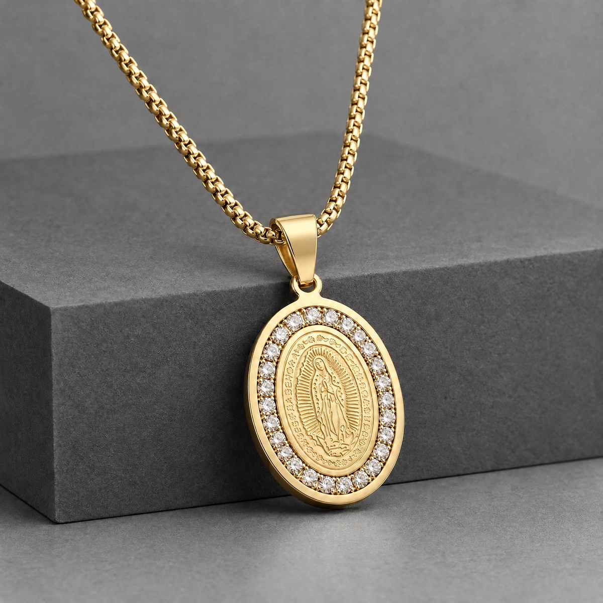 Beckford Guadalupe Pendant Necklace - Gold