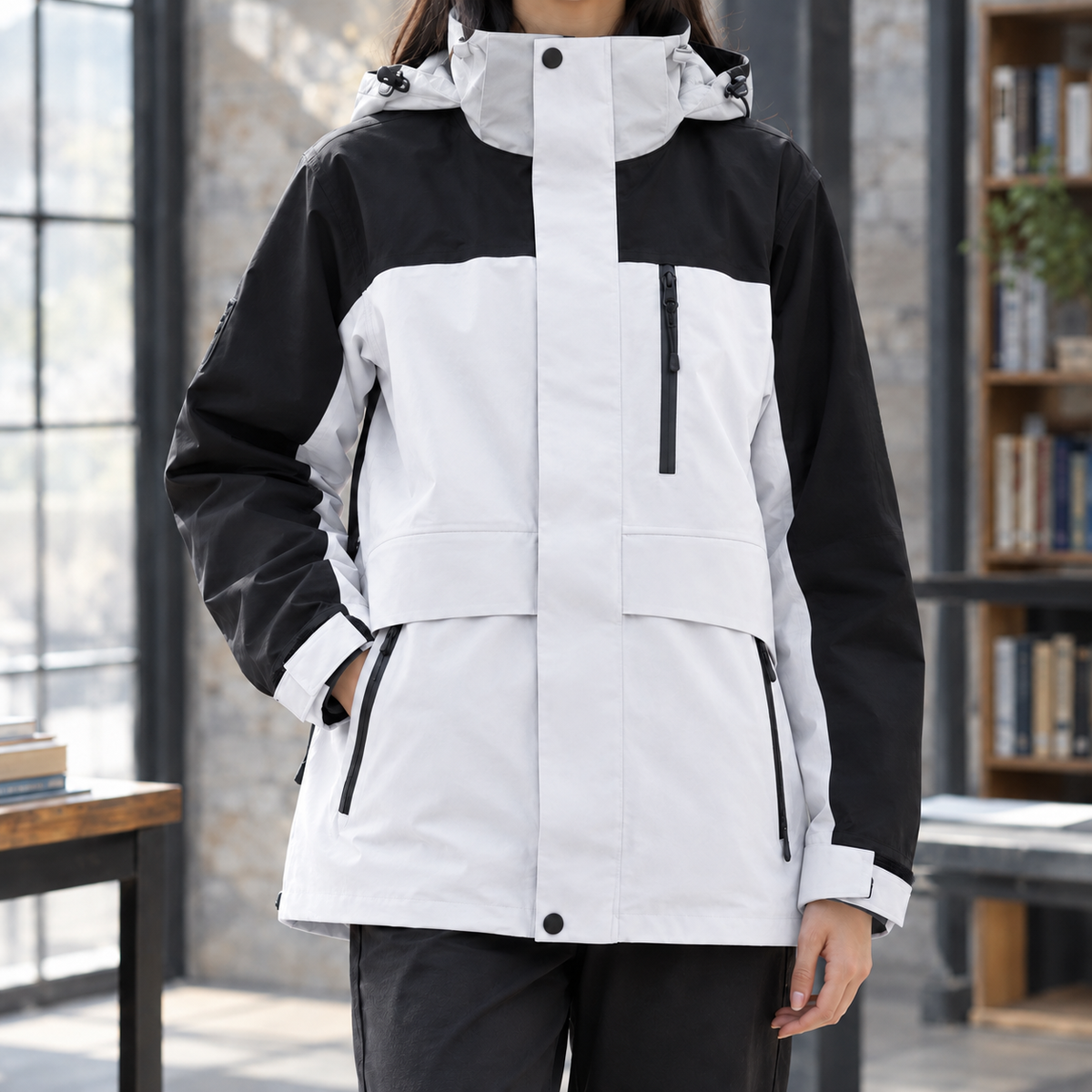 Sharon Hooded Jacket - White