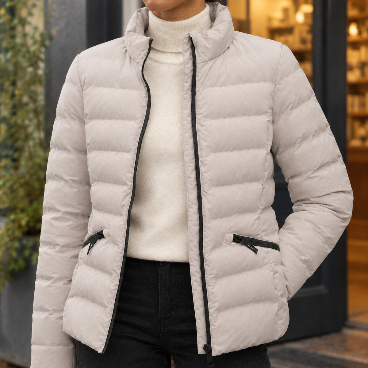 Marlene Quilted Jacket - Scale in Room