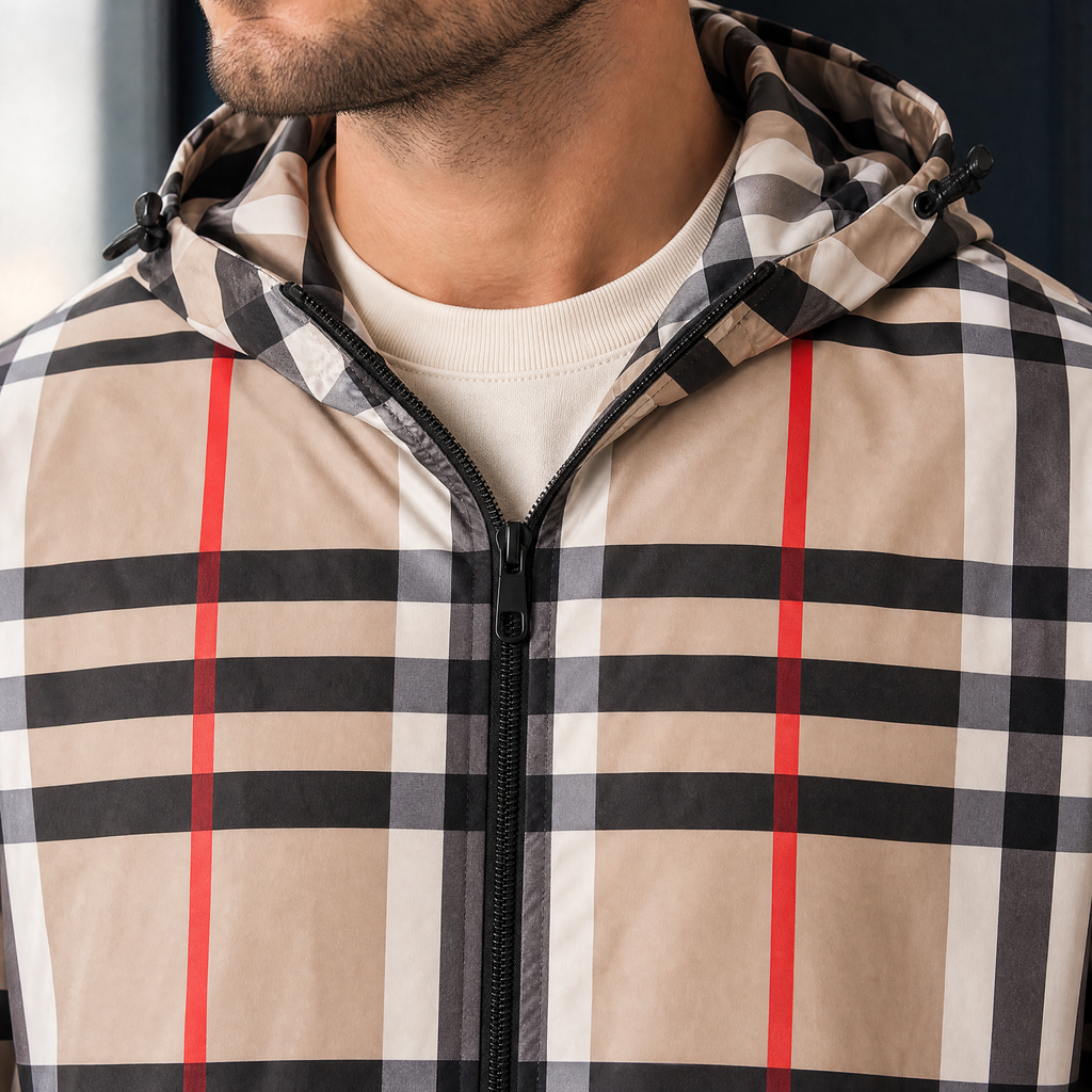 Wilder Plaid Jacket - Scale in Room