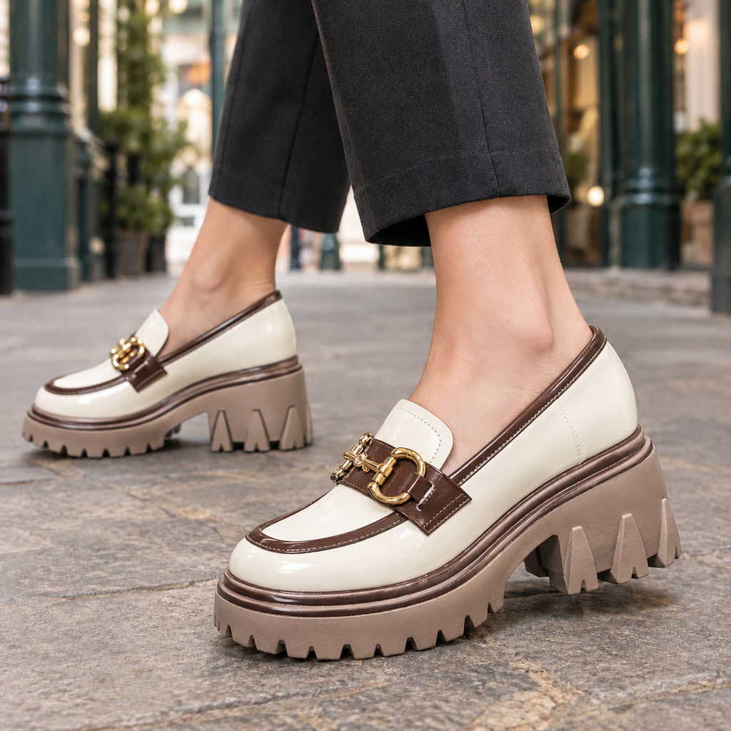Gallardo Chunky Loafers - Cream