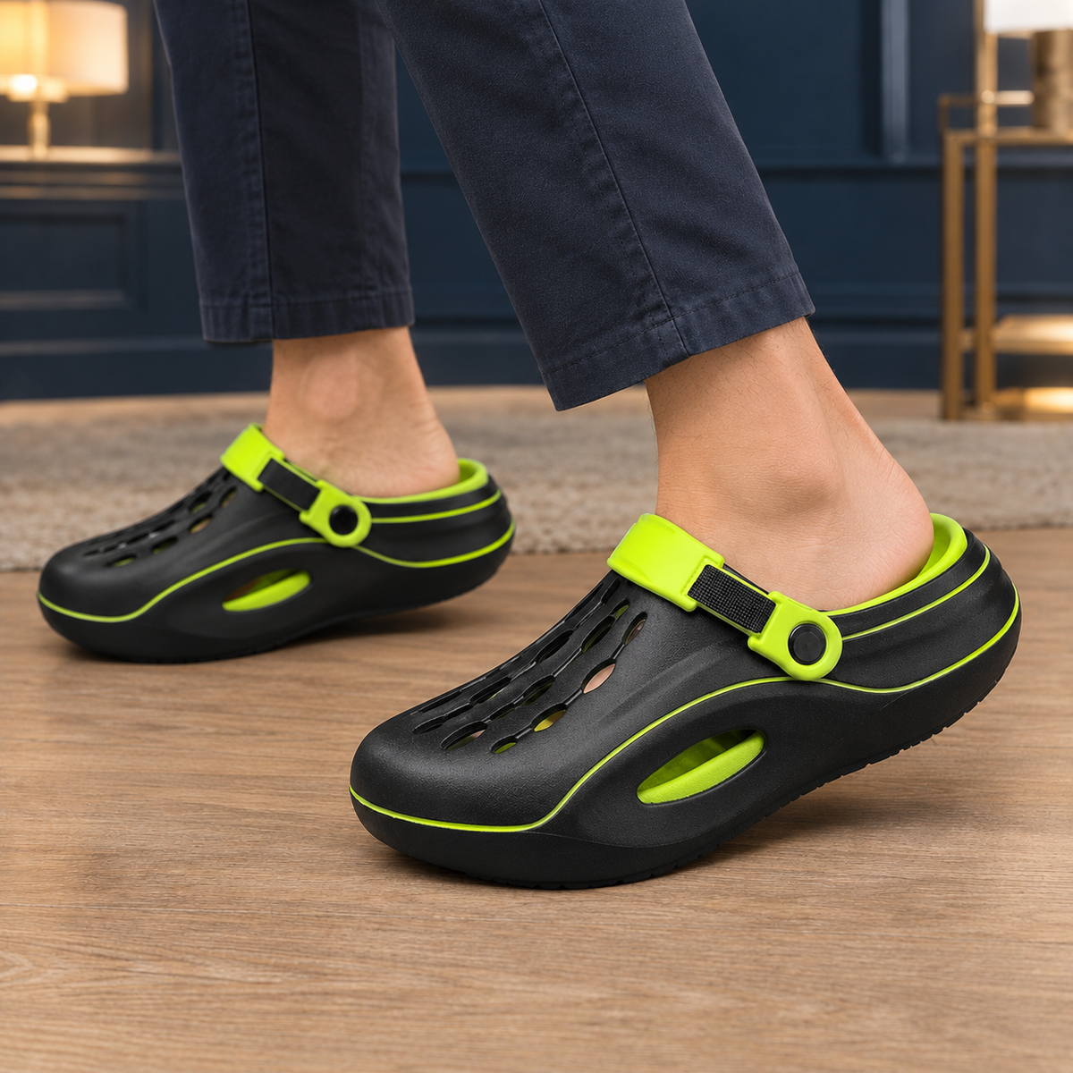 Fiorini Ventilated Clogs - Green