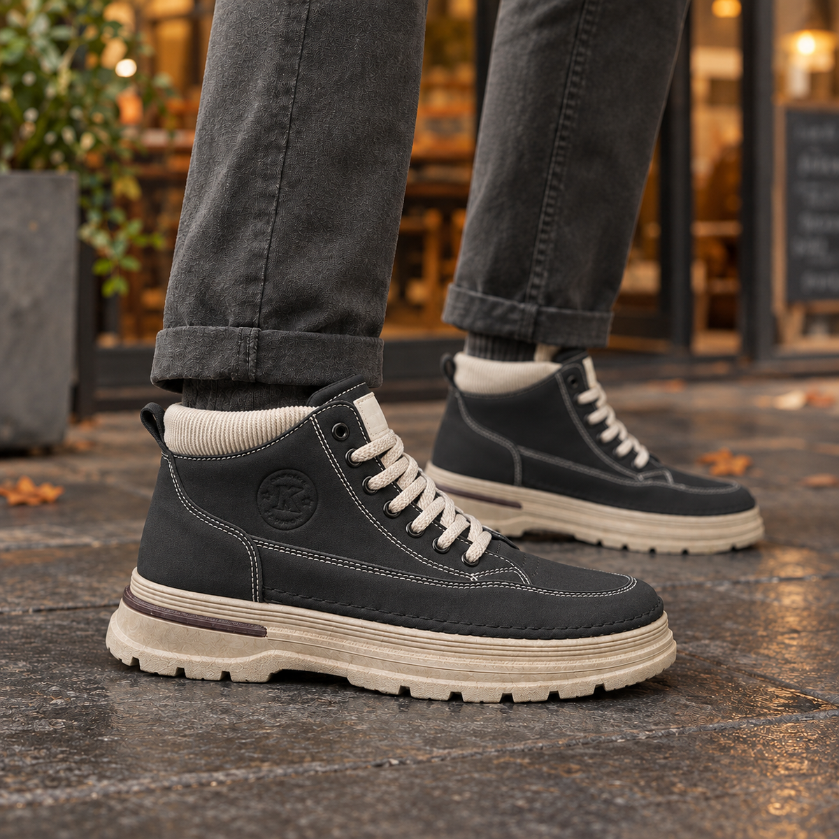 Grimaldi Platform Boots - Black