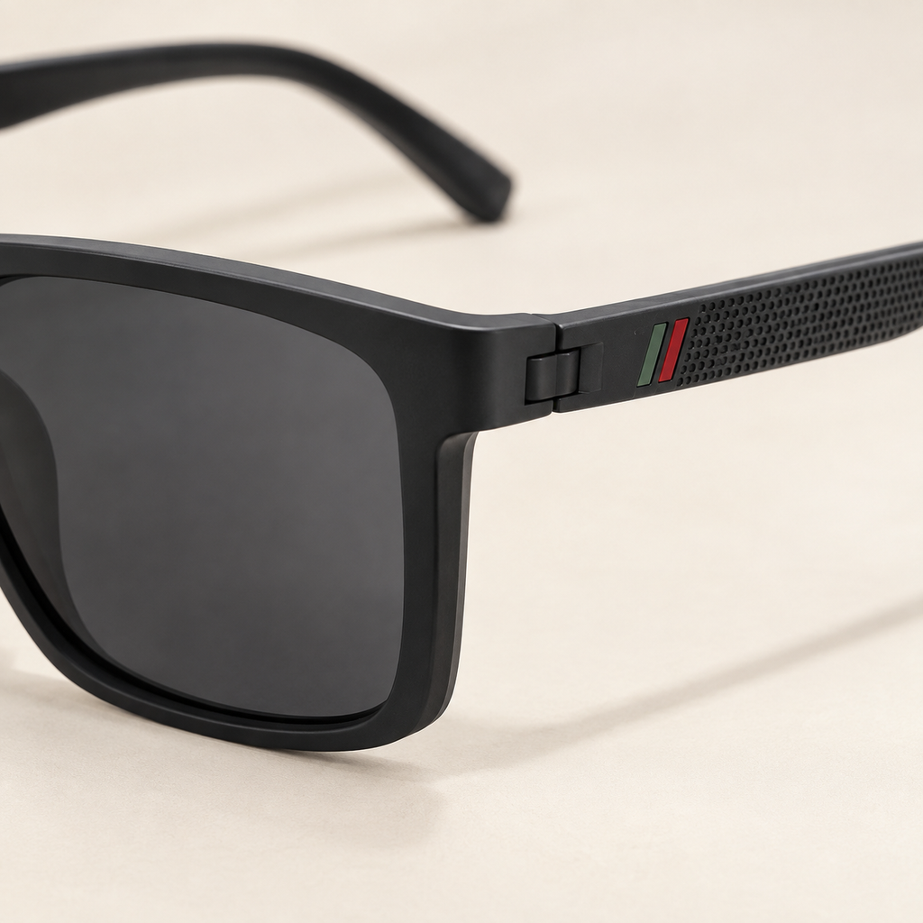 Ambrosini Rectangular Sunglasses - Scale in Room