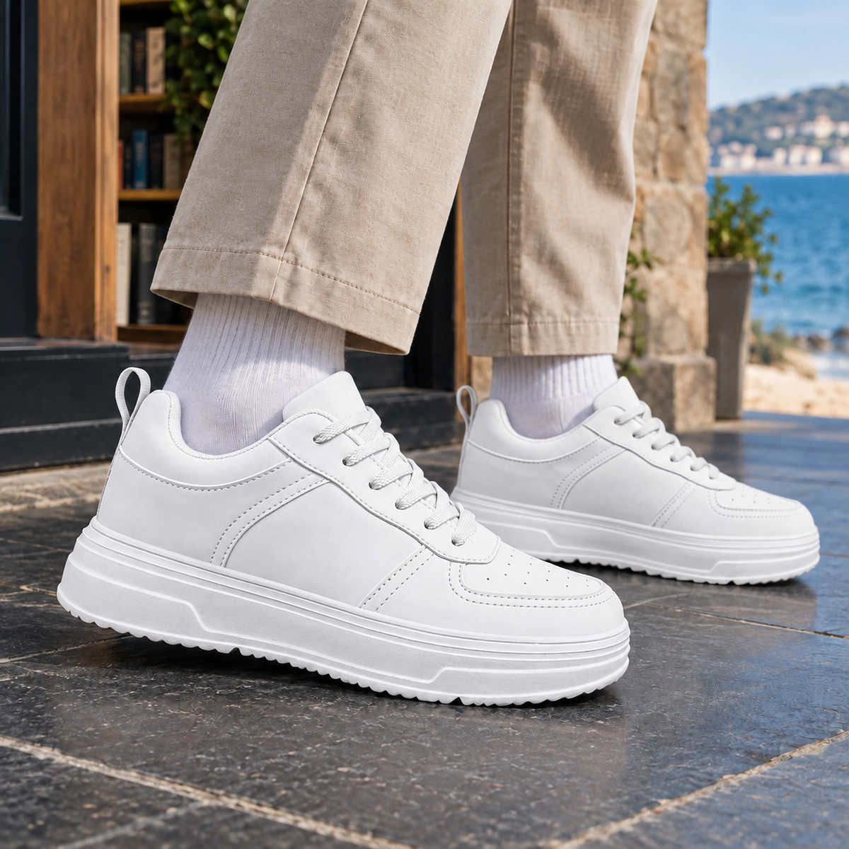 Rapallo Platform Sneakers - White