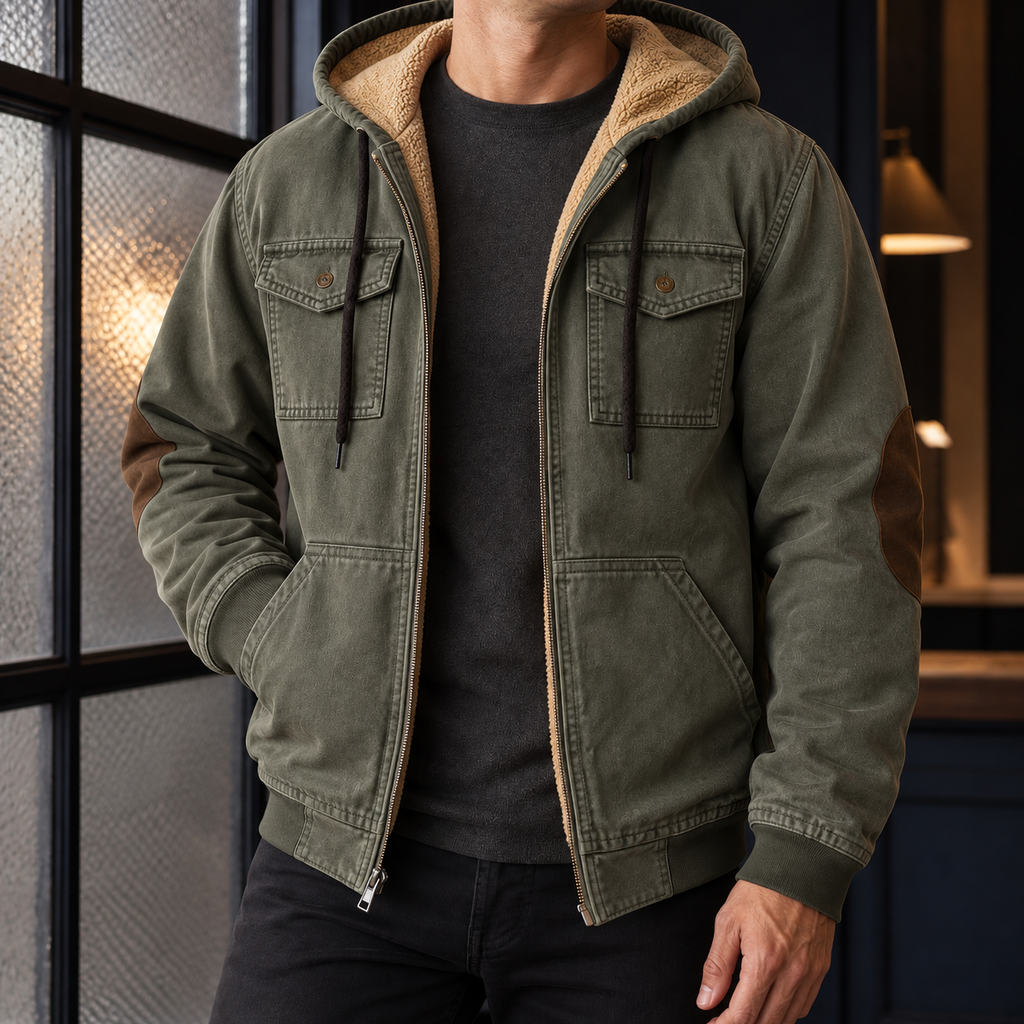 Dario Hooded Jacket - Olive