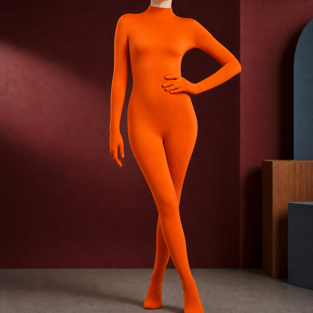 Katia Second Skin Catsuit - Orange