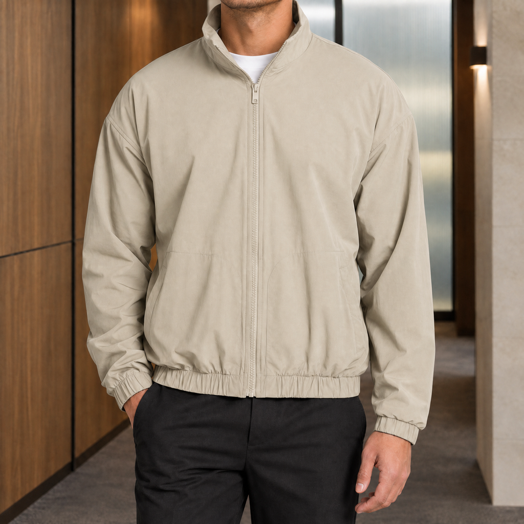 Dorian Zip Jacket - Khaki