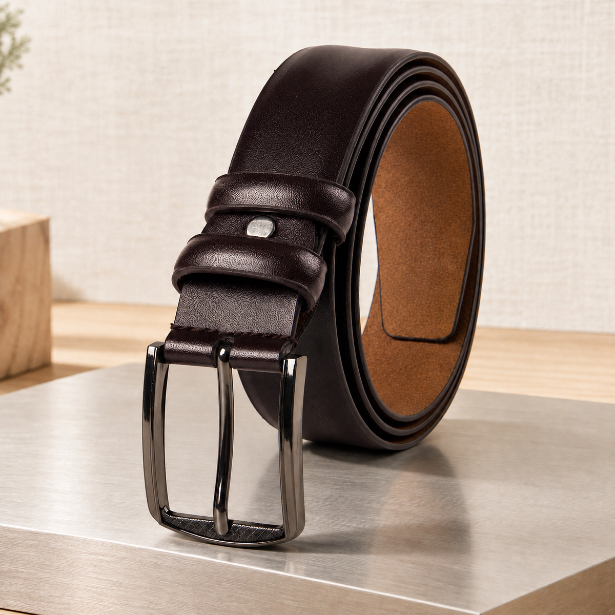 Bertelli Pin Buckle Belt - Brown