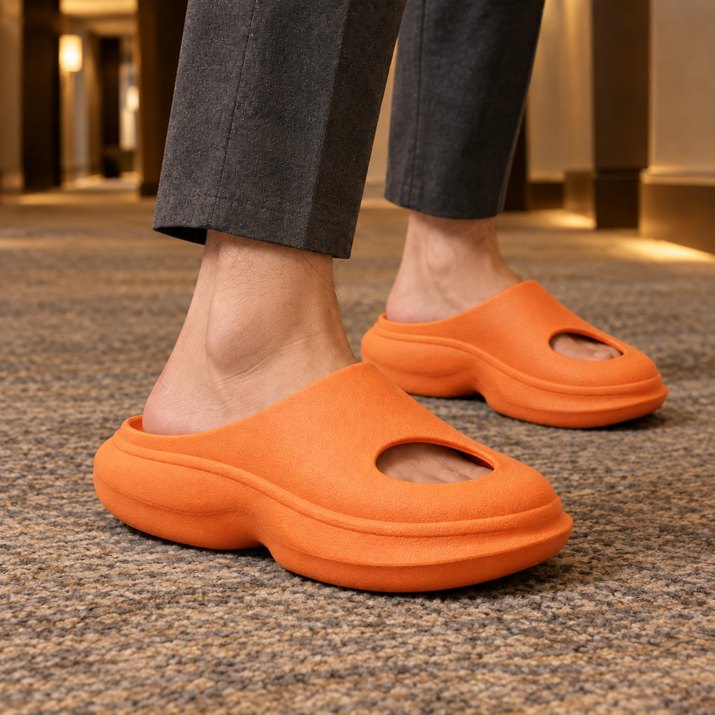 Siena Cutout Clogs - Orange