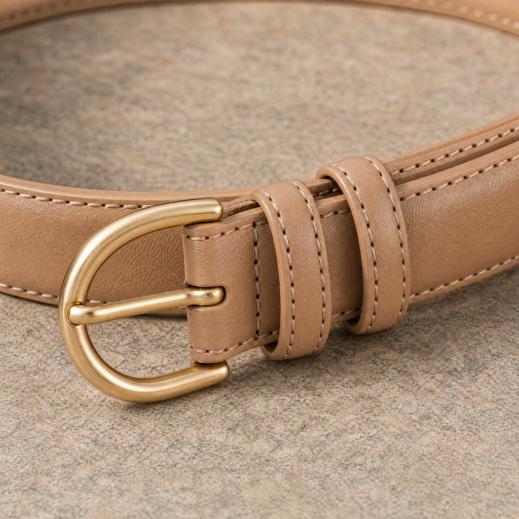 Paloma Leather Belt - Scale in Room