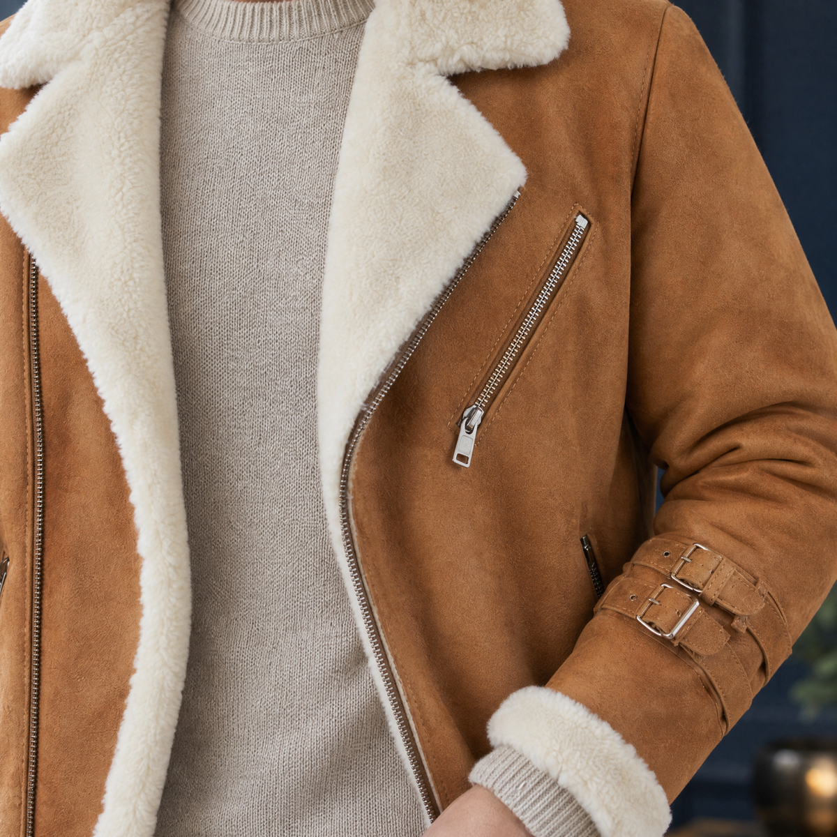 Cameron Aviator Jacket - Scale in Room