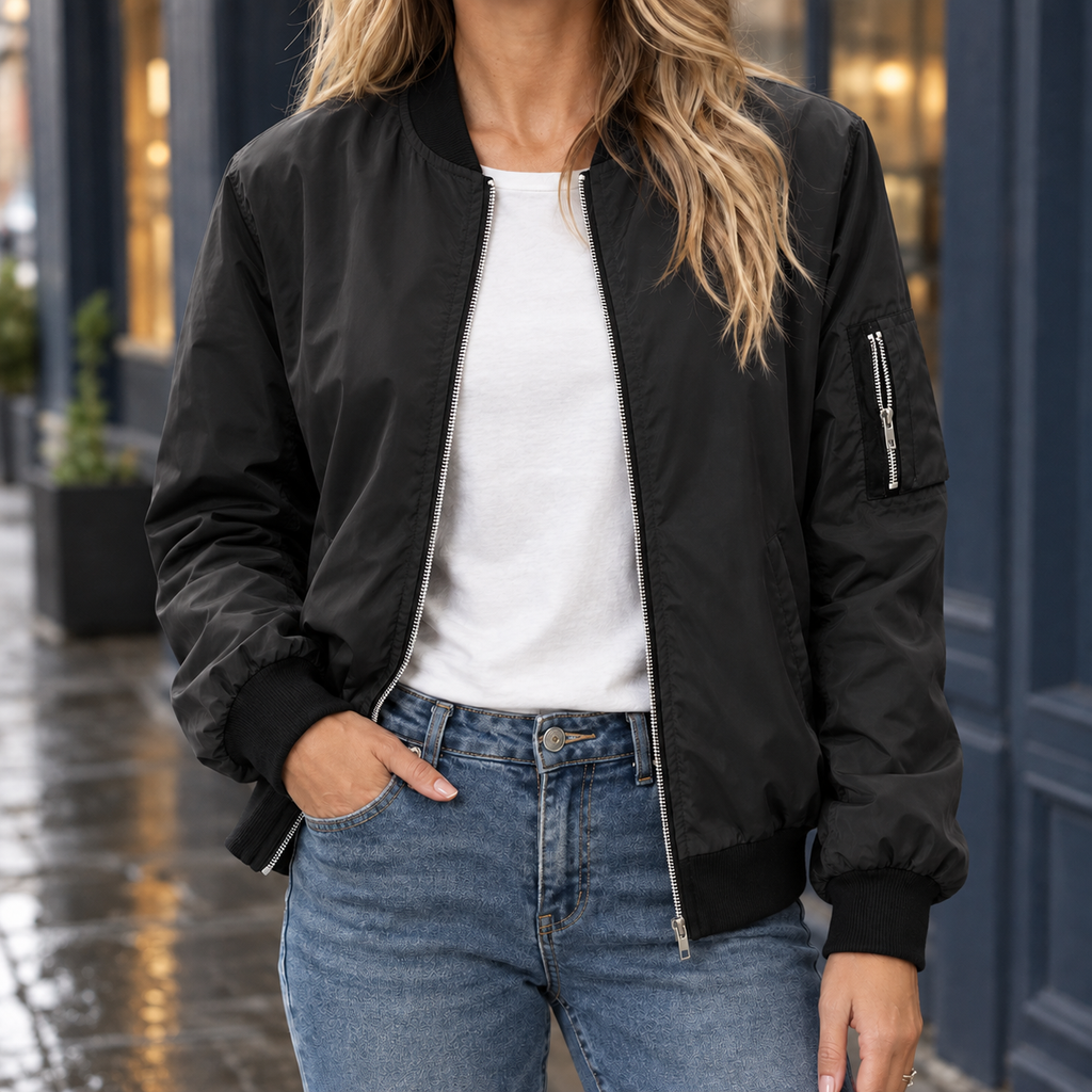 Odette Bomber Jacket - Black