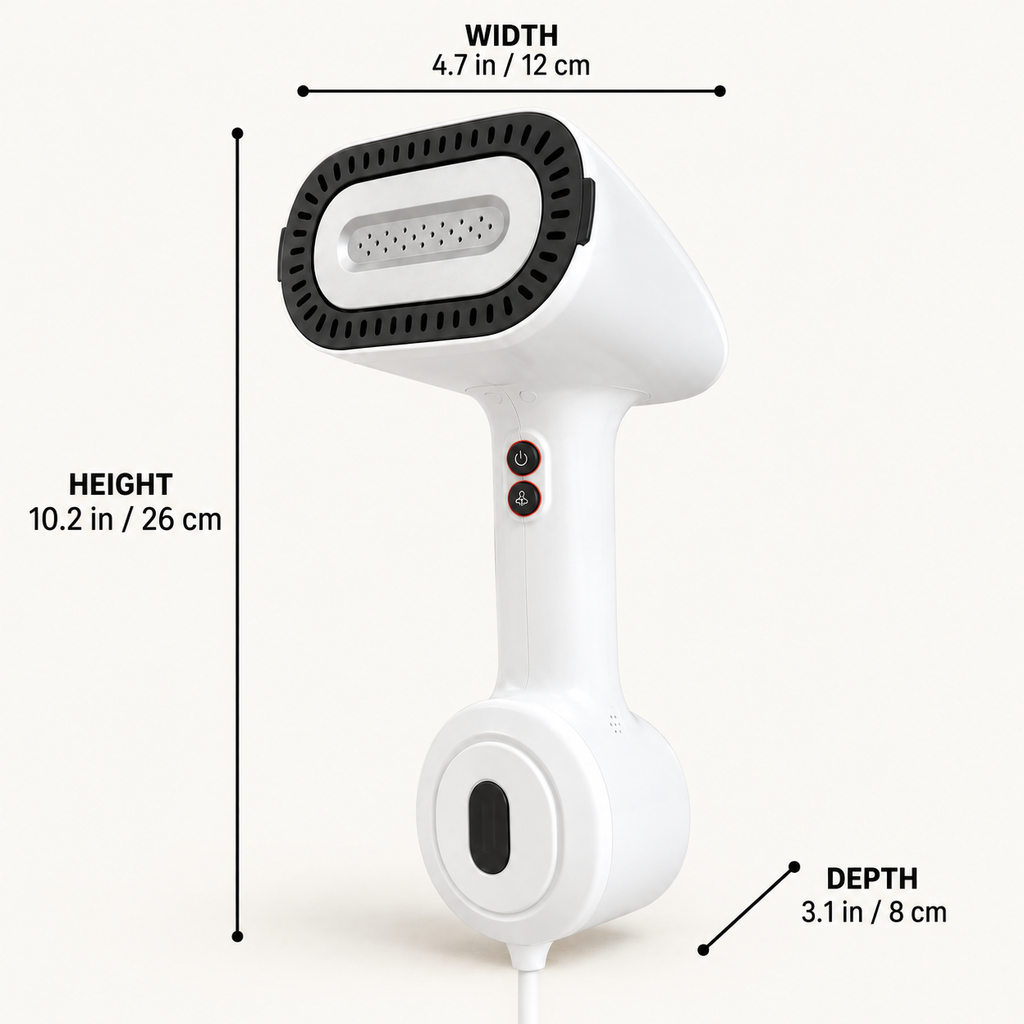 Corwin Garment Steamer - Dimensions