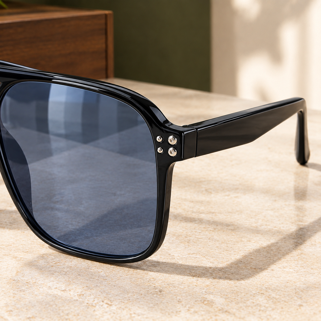 Sanguineti Retro Sunglasses - Scale in Room