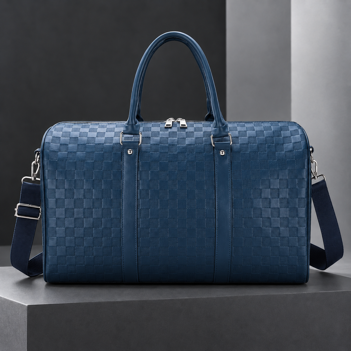 Lavagna Woven Weekender Bag - Blue