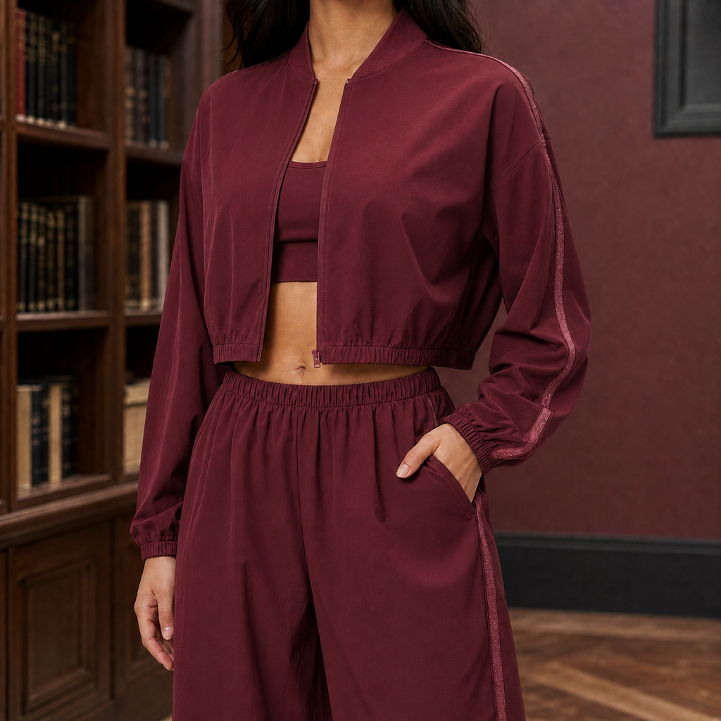 Marianne Relaxed Set - Burgundy