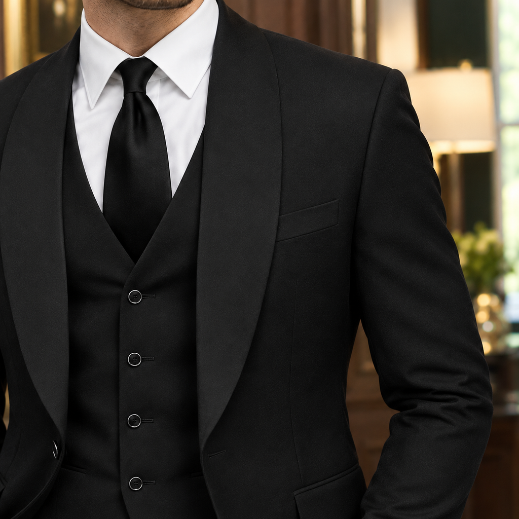 Bastien Three Piece Suit - Scale in Room